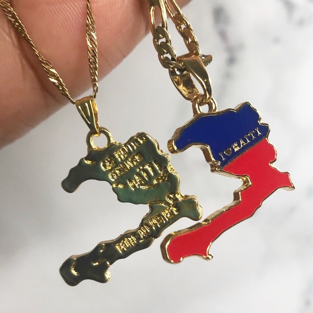Haiti necklace , haiti necklace set - Picture 3 of 4
